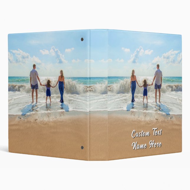 Design Your Own Photo Binder Personalized Text (Background)