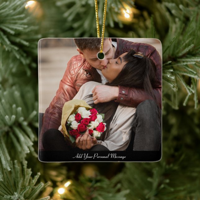 Design Your Own Photo  Ceramic Ornament (Tree)