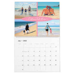 Design Your Own Photo Collage Calendar Custom Text