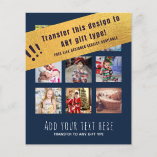 Design Your Own PHOTO COLLAGE Custom Gifts BUDGET Flyer
