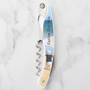 Design Your Own Photo Corkscrew Gift Custom Text