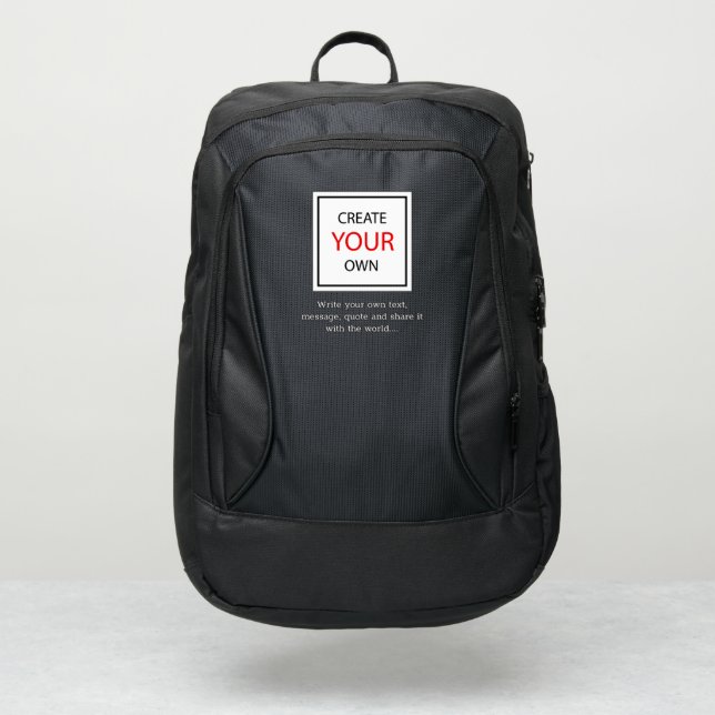 Design Your Own Photo - Custom / Personalized Port Authority® Backpack (Front)