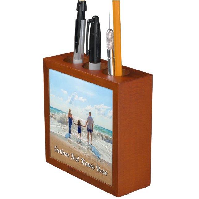 Design Your Own Photo Desk Organizer Custom Text (In Situ)