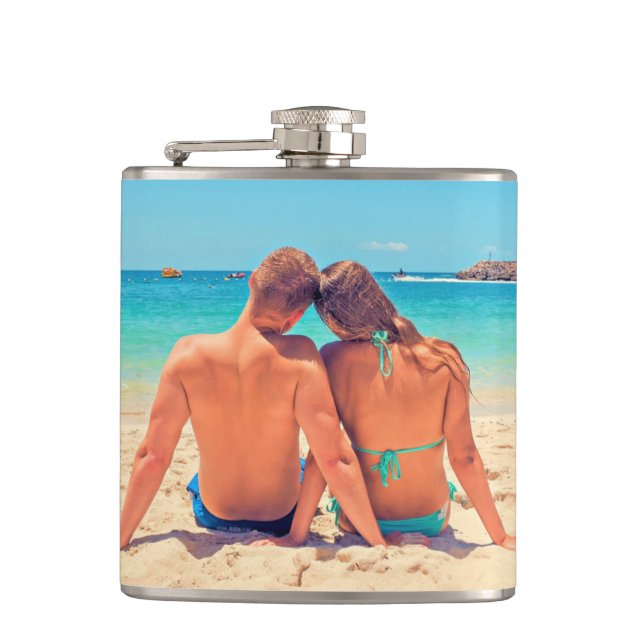 Design Your Own Photo Flask Personalized Gift (Front)