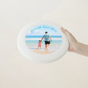 Design Your Own Photo Frisbee Personalized Text