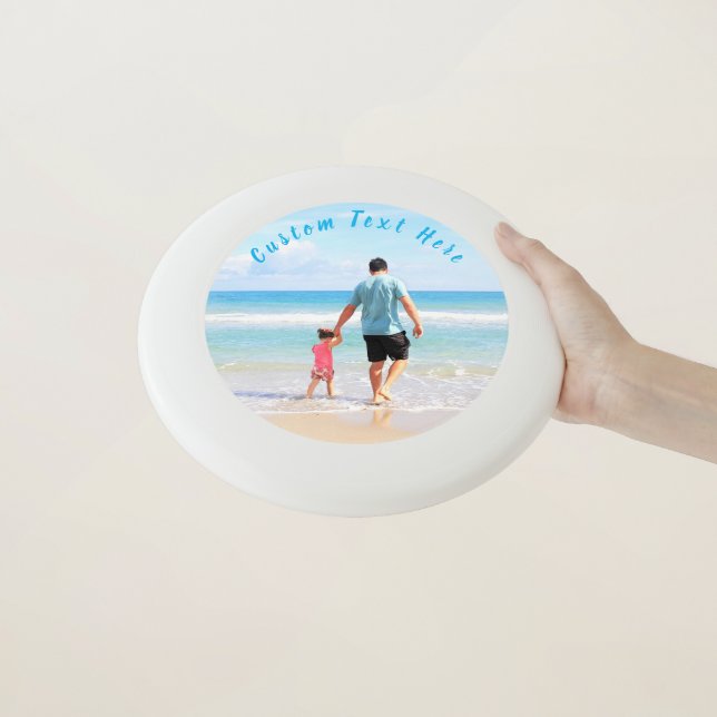 Design Your Own Photo Frisbee Personalized Text (In Hand)