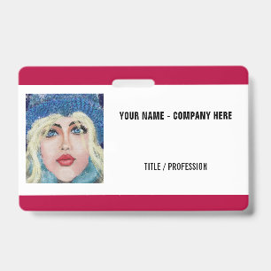 Design Your Own Photo Name Business Badge Template