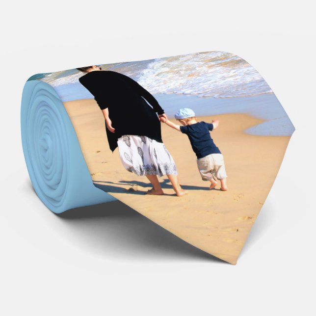 Design Your Own Photo Neck Tie with Custom Color (Rolled)