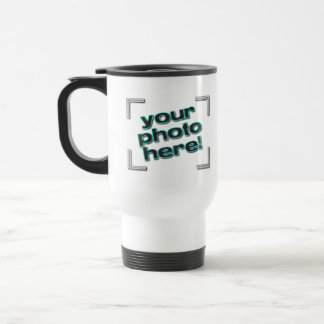 DESIGN YOUR OWN! PHOTO or LOGO TRAVEL COFFEE MUG