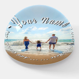 Design Your Own Photo Paperweight Gift Custom Text