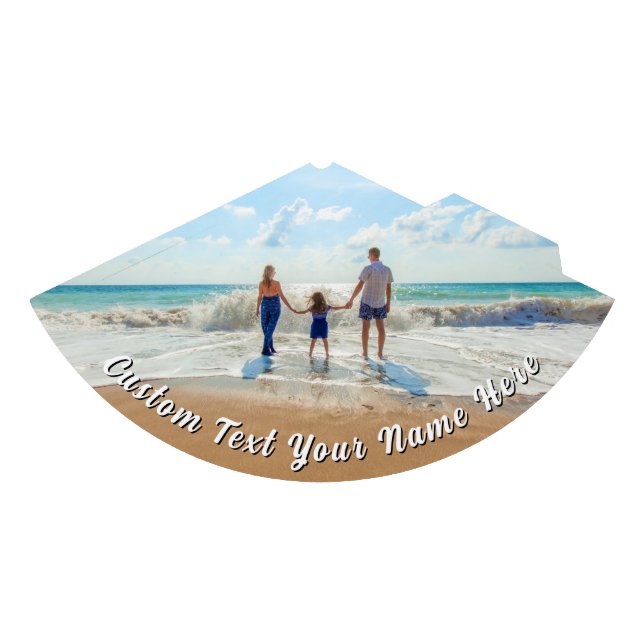 Design Your Own Photo Party Hats Personalized Text (Front)