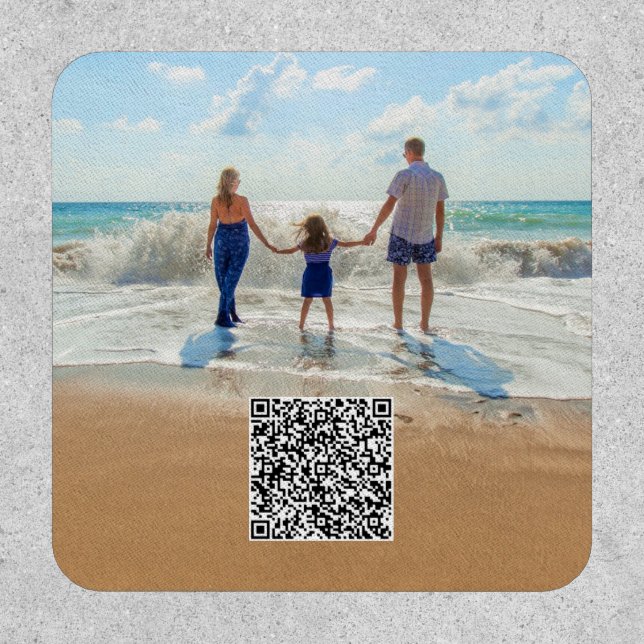 Design Your Own Photo Patch Gift with QR Code (Front)