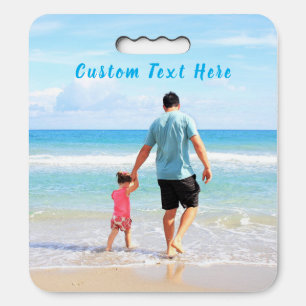 Design Your Own Photo Seat Cushion Custom Text