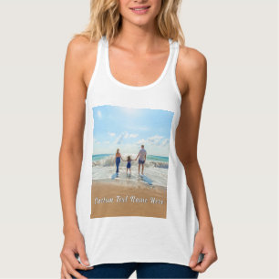 Design Your Own Photo Tank Top Personalized Text