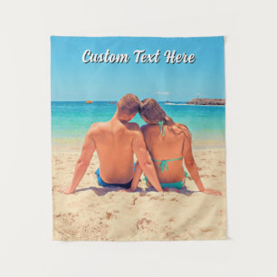 Design Your Own Photo Tapestry Custom Text