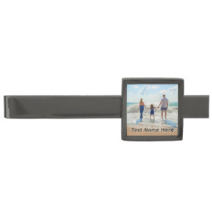 Design Your Own Photo Tie Bar Personalized Text