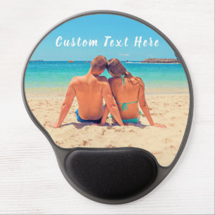 Design Your Own Photto Gel Mouse Pad Custom Text