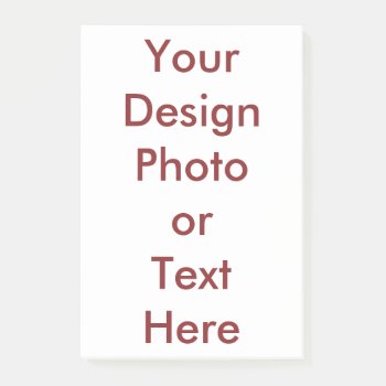 Design Your Own Post-it® Notes 4 X 6 by StillImages at Zazzle