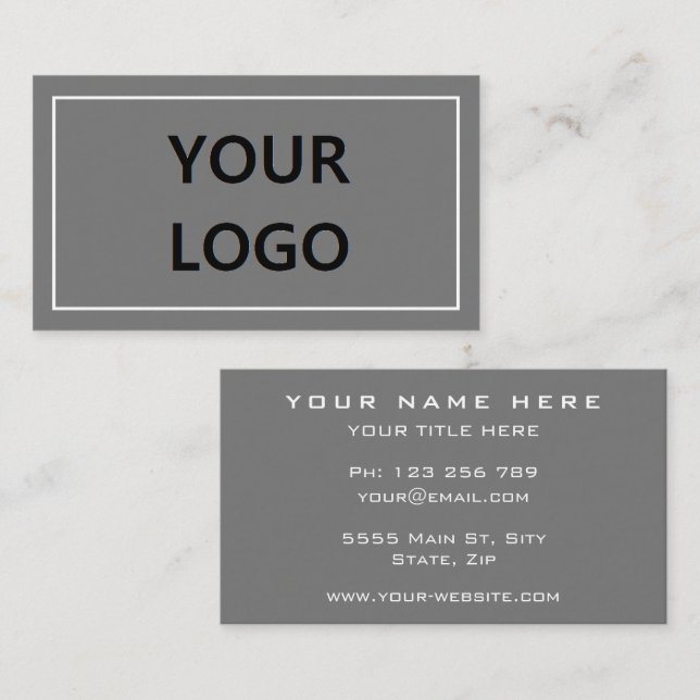 Design Your Own Promotional Business Card Example (Front/Back)