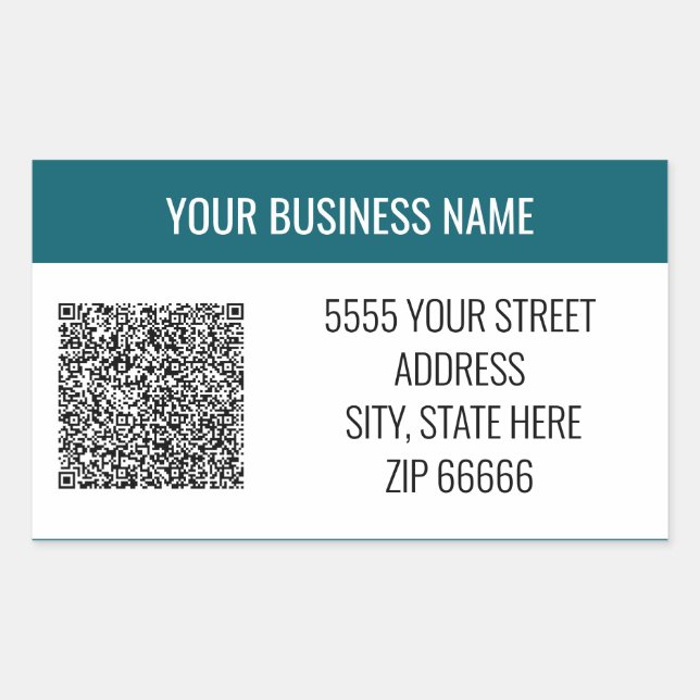Design Your Own QR Code Address Labels Template (Front)