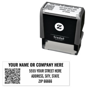 Design Your Own QR Code Address Stamp Template