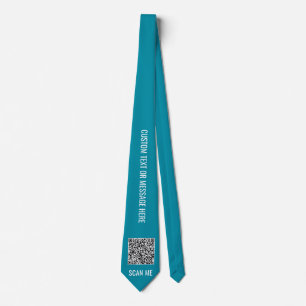 Design Your Own QR Code and Text Neck Tie Example