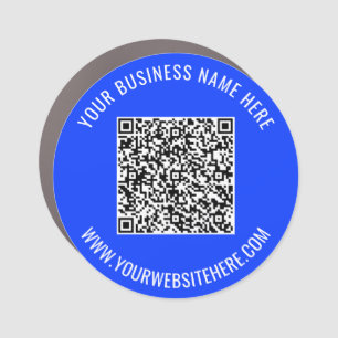 Design Your Own QR Code Business Car Magnet