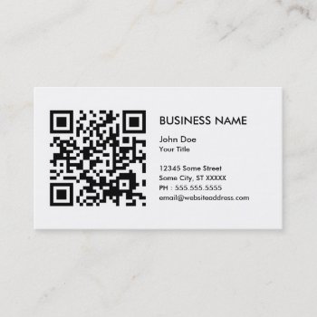Design Your Own Qr Code Business Card by asyrum at Zazzle