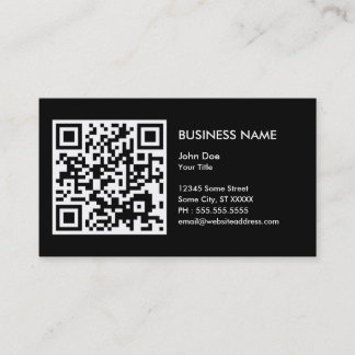 design your own QR code Business Card