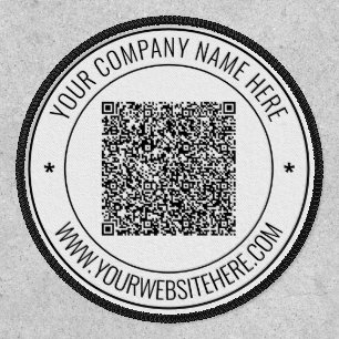 Design Your Own QR Code Business Patches Template