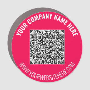 Design Your Own QR Code Car Magnet Template