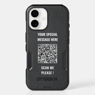 Design Your Own QR Code Custom Text iPhone Case