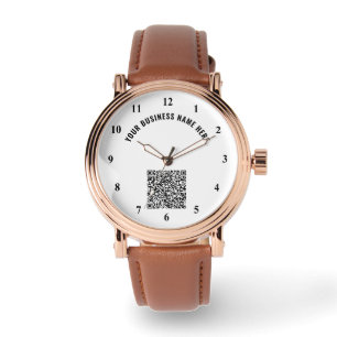 Design Your Own QR Code Custom Text Watch Template