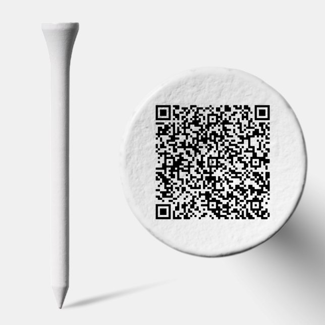 Design Your Own QR Code Golf Tees Example (Combo)