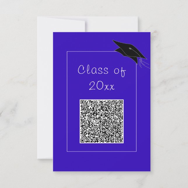 Design Your Own QR Code Graduation Invitation (Back)