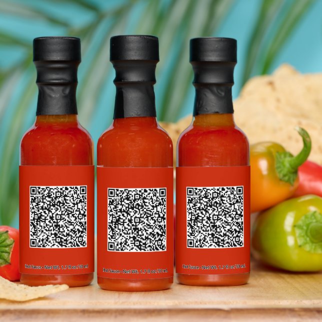 Design Your Own QR Code Hot Sauces Example (Multi)