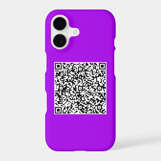 Design Your Own QR Code iPhone Case Choose Color (Back)