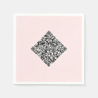 Design Your Own QR Code Party Napkins Example