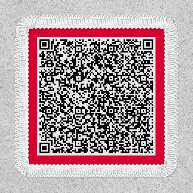 Design Your Own QR Code Scan Patch Template (Front)