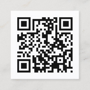 design your own QR code Square Business Card
