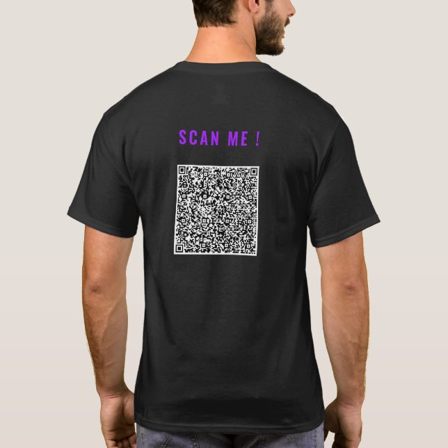 Design Your Own QR Code T-Shirt Example (Back)