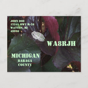 Design Your Own QSL HAM Radio Operator Op Wildlife Postcard