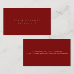 Design your own red pro standard business card
