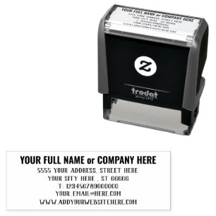Design Your Own Return Address Self-inking Stamp