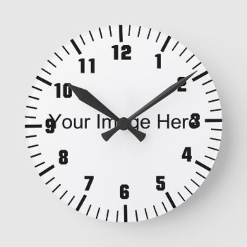 Design Your Own Round Clock by nadil2 at Zazzle