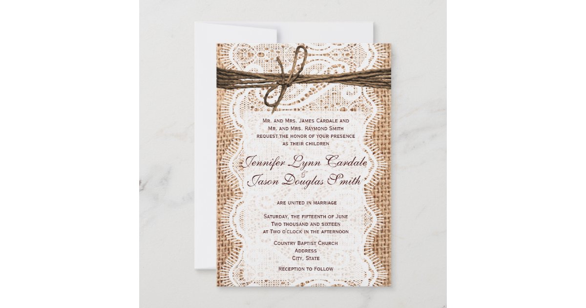 Design Your Own Rustic Country Wedding Invitations | Zazzle