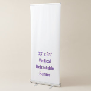 Design Your Own Simple Vertical Retractable Banner