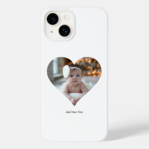 Design Your Own Single Heart Shaped Photo Case-Mate iPhone 14 Case