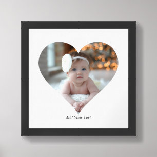 Design Your Own Single Heart Shaped Photo Framed Art