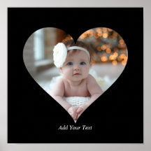 Design Your Own Single Heart Shaped Photo